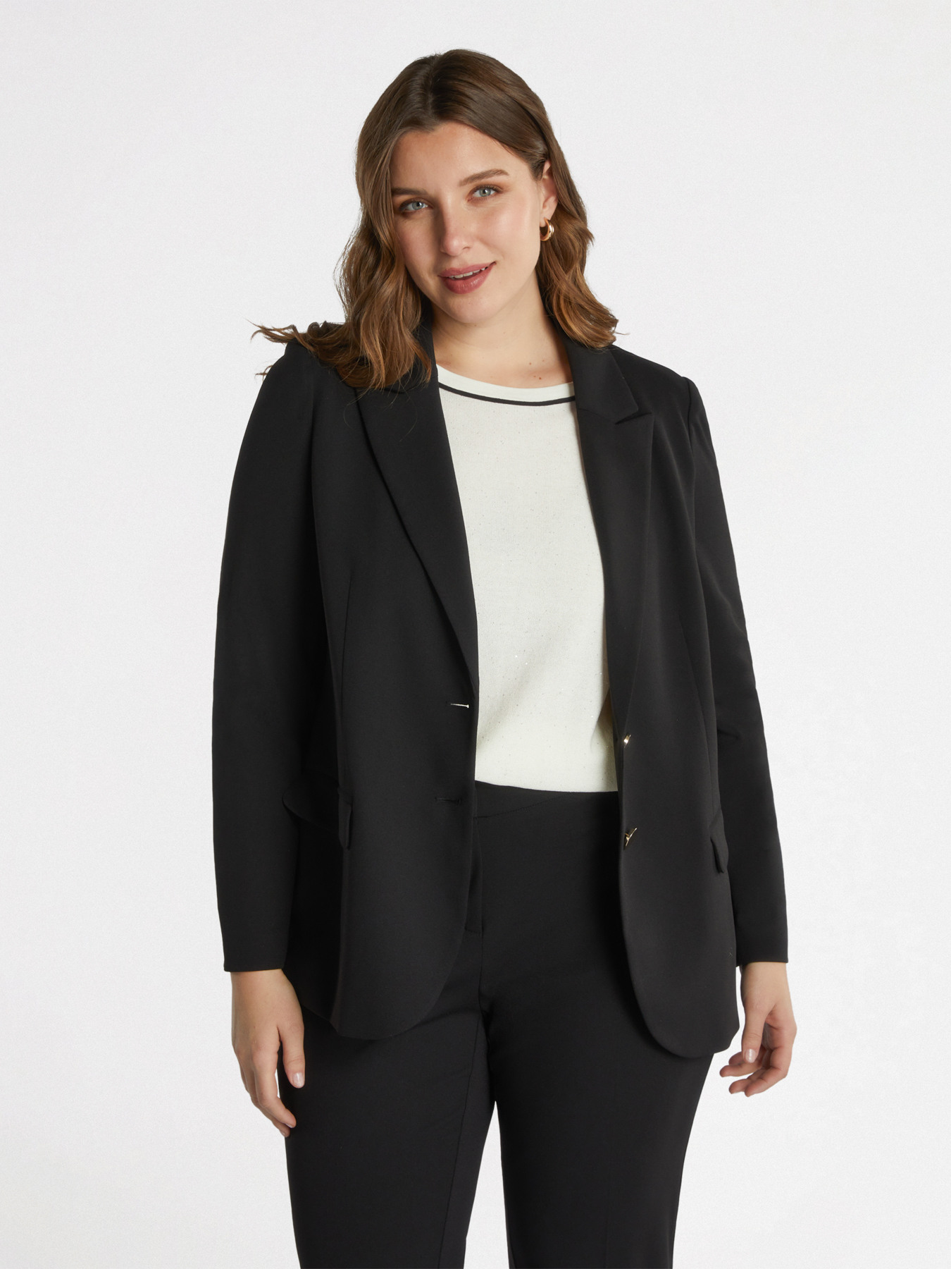 Blazer in tessuto stretch image number 2