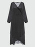 Gepunktetes Kleid mit &Uuml;berkreuzung vorne image number 4