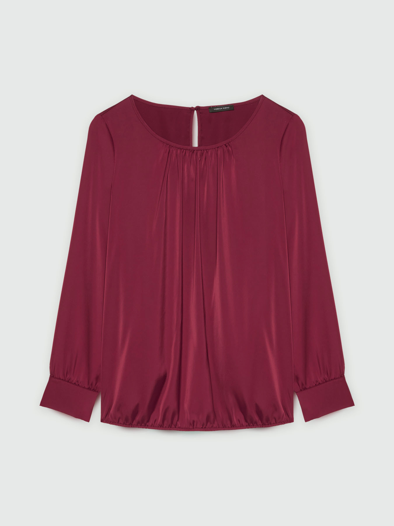 Blouse en satin avec bas &eacute;lastiqu&eacute; image number 4