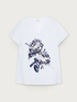 T-shirt with embroidered rose image number 3