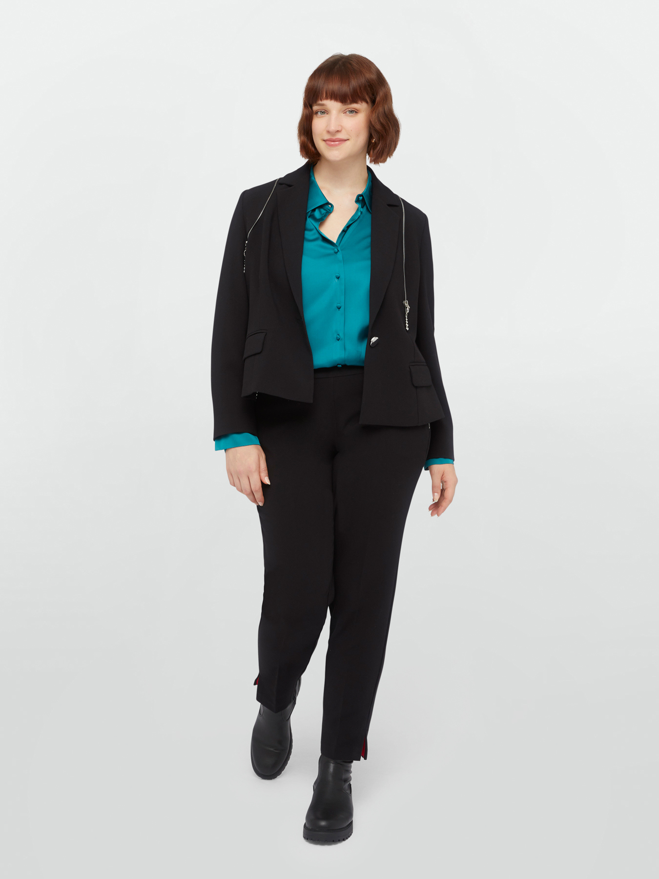 LENZING™ ECOVERO™ viscose satin shirt image number 3