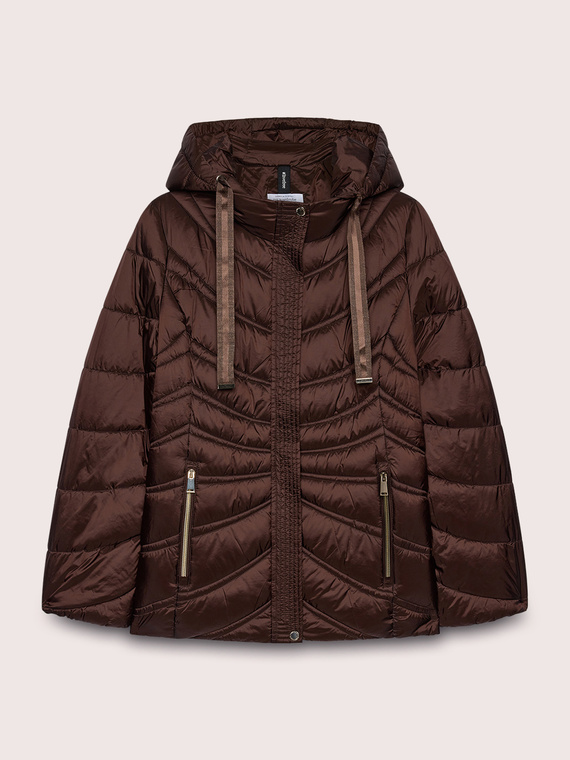 Kurze Steppjacke mit Wellensteppung