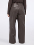 Straight fit trousers in coated fabric image number 1