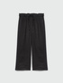 Pantalon en lin et jersey avec cordons image number 4
