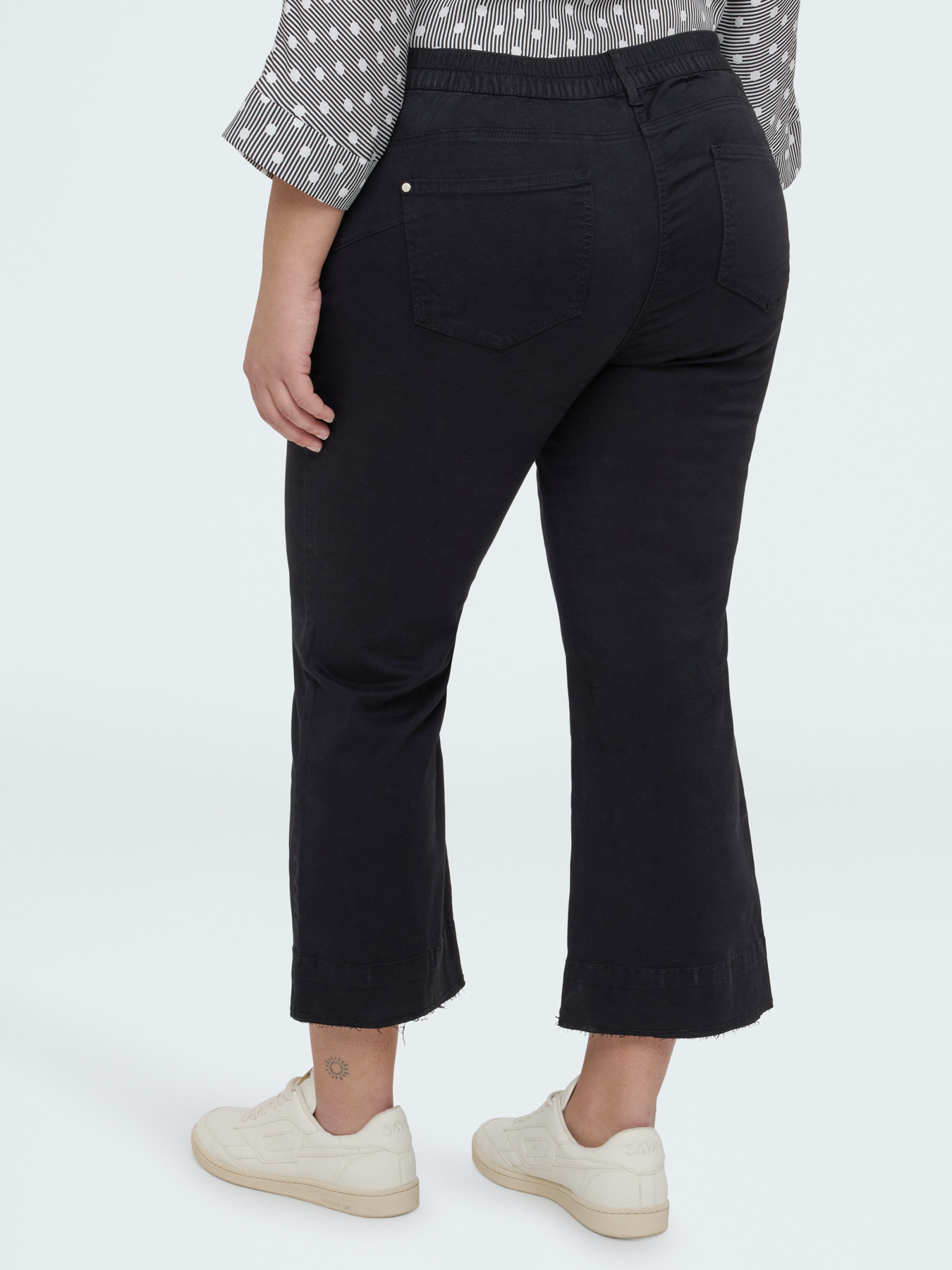 Pantaloni Kick Flare flare in cotone image number 1