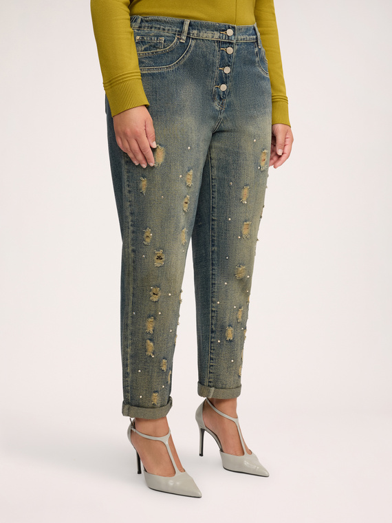 Jeans Barrel effetto stone washed