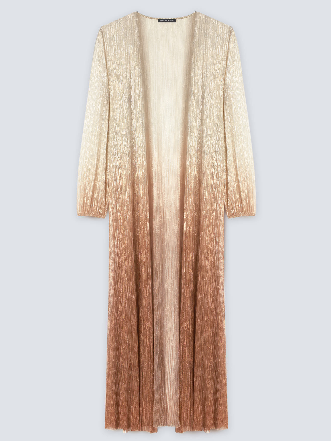 Long open ombr&eacute; blouse image number 4