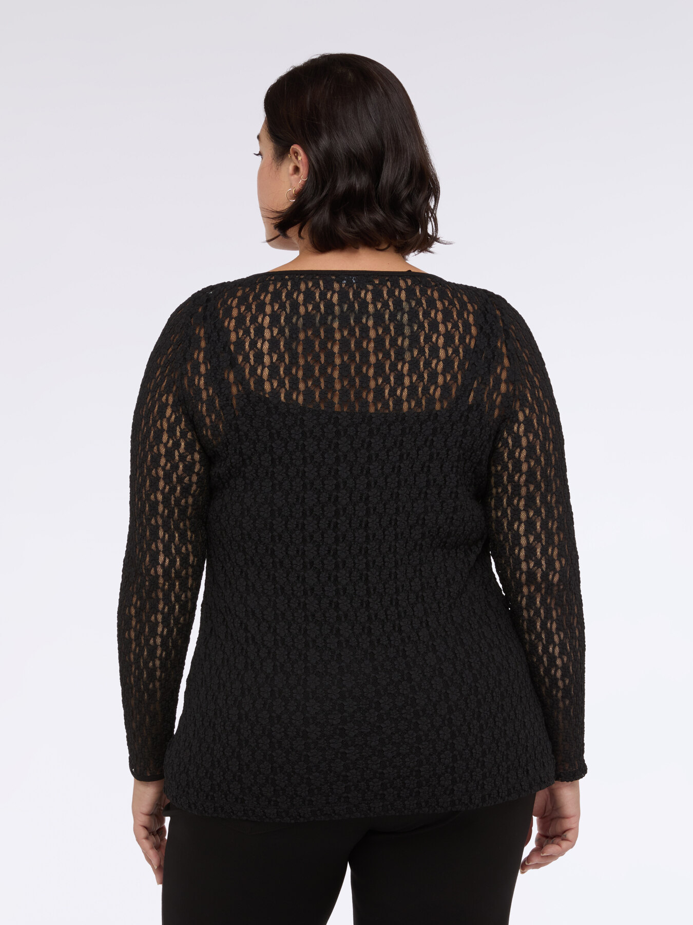 Jersey t-shirt with perforated detailing image number 1