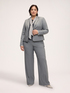Pinstripe Wide Leg Trousers image number 2