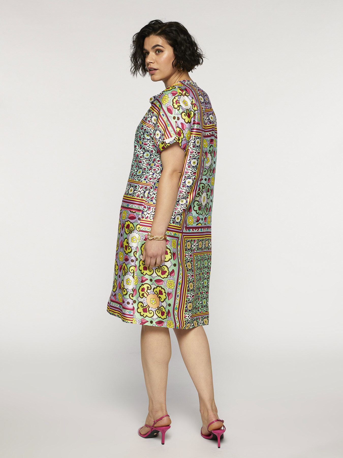 Scarf print dress image number 1