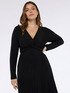 Langes Kleid DREAM aus Jersey-Lurex mit Plissee-Rock image number 3