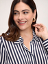 Striped viscose shirt image number 3