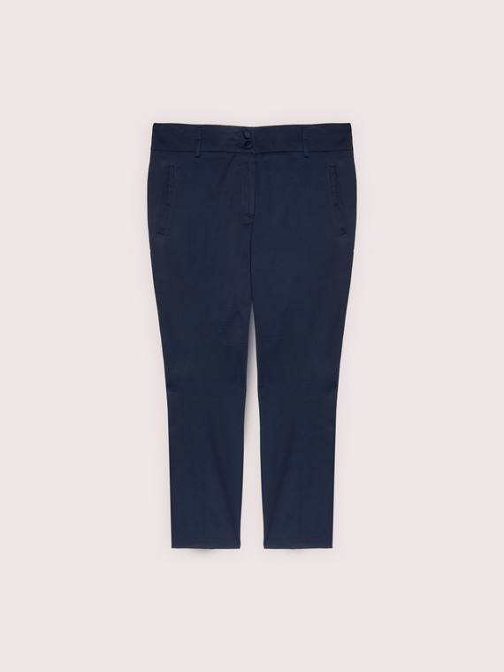 New York stretch cotton trousers