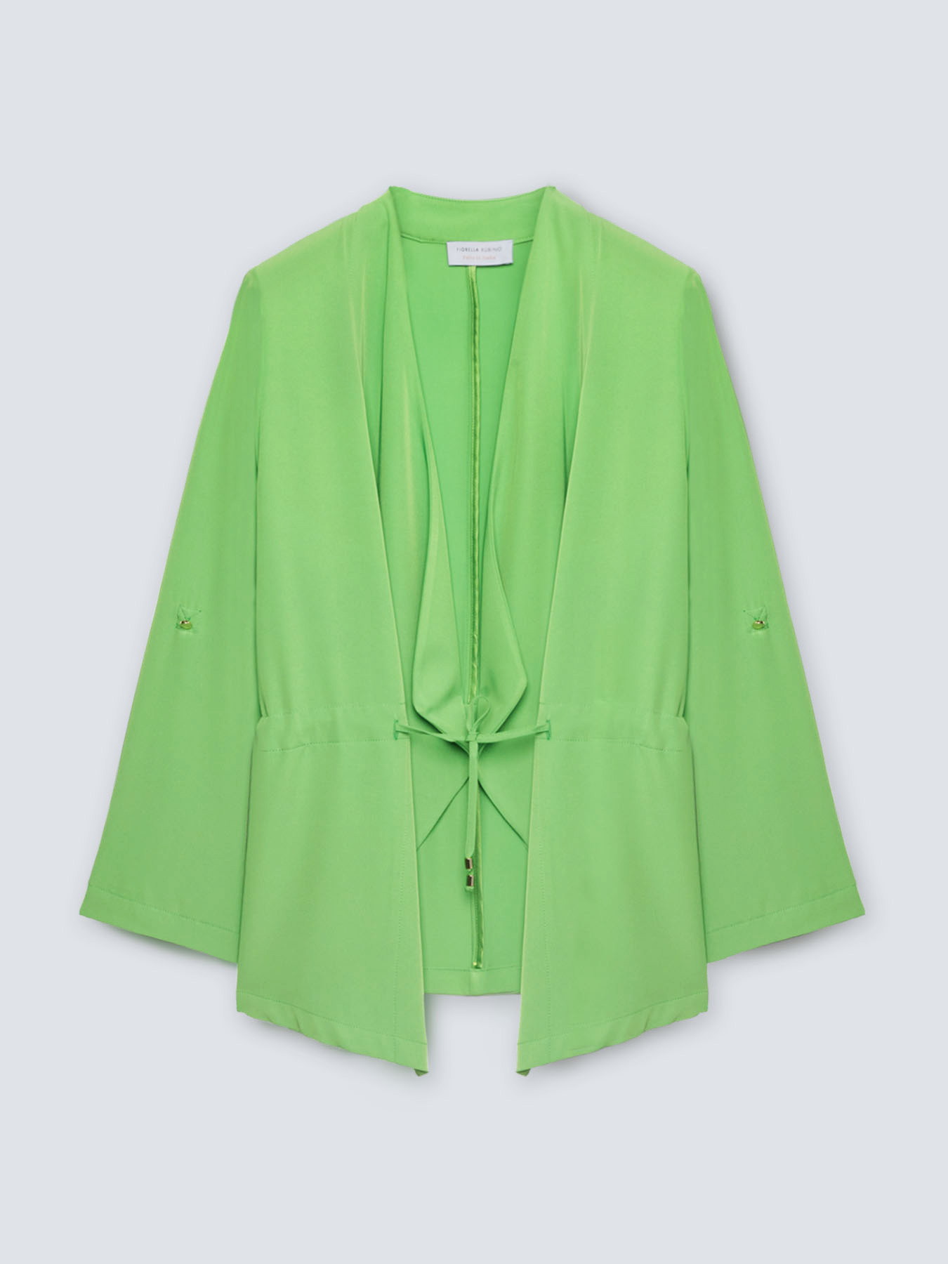 Giacca in tessuto fluido con coulisse image number 5