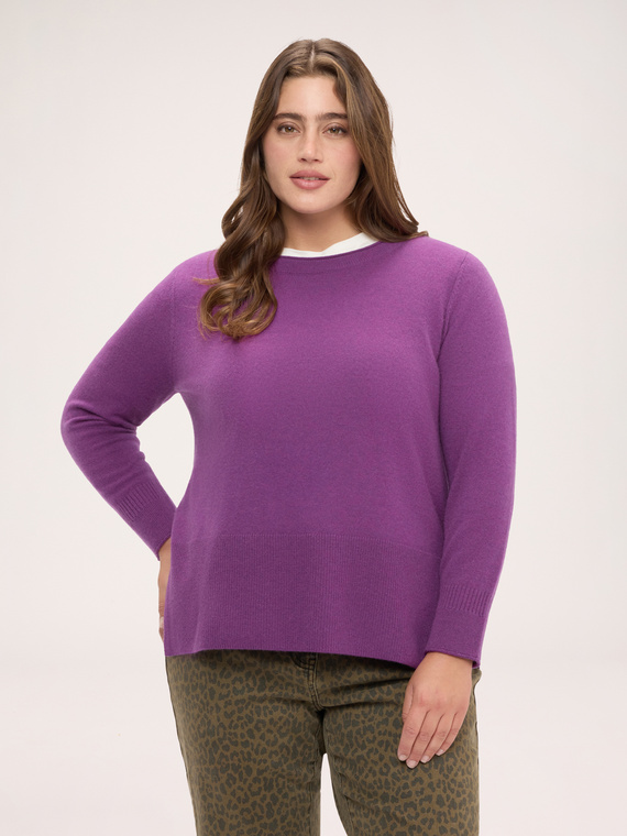 100% cashmere crew-neck sweater
