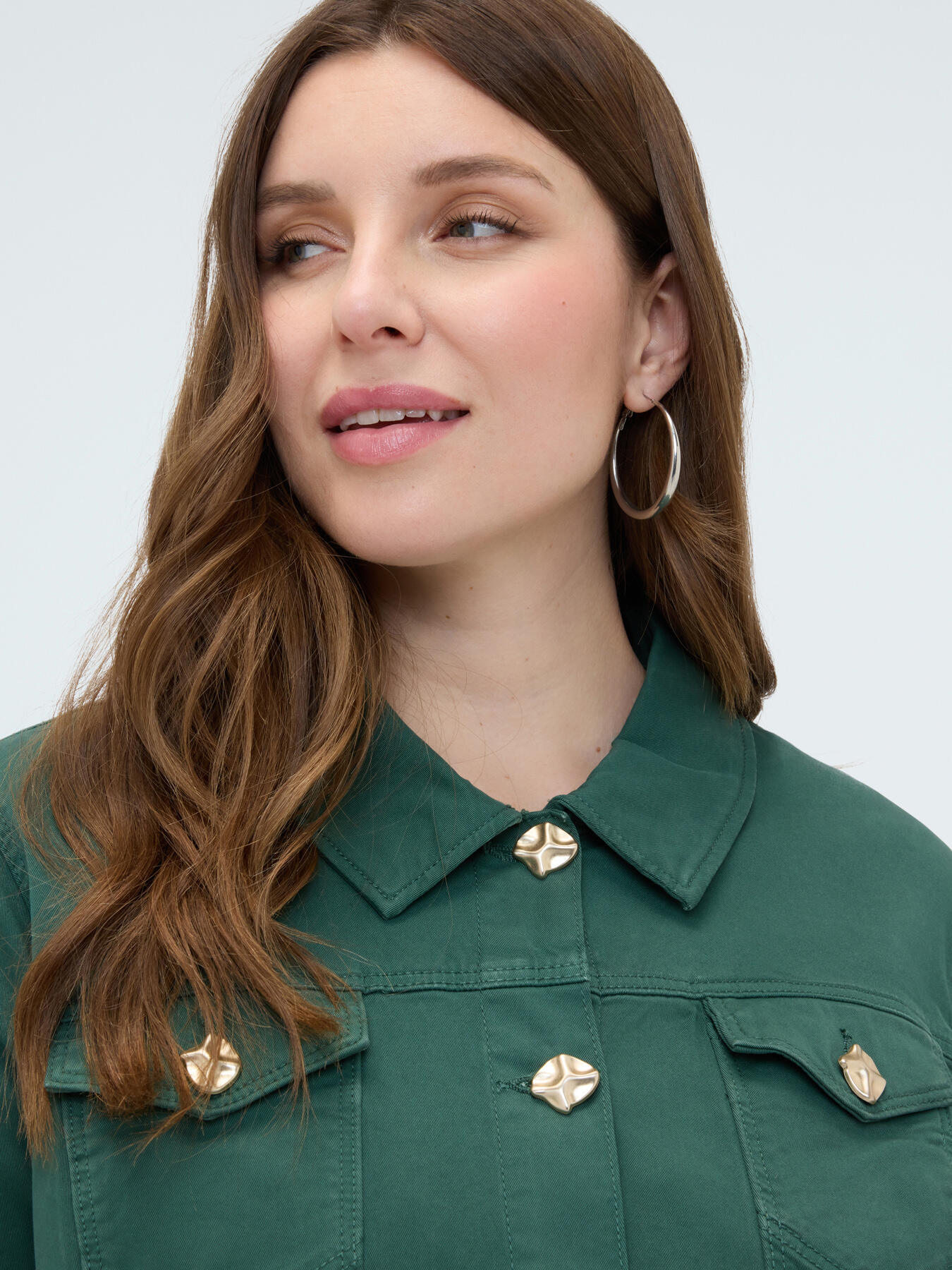 Giacca denim con bottoni decorativi image number 3