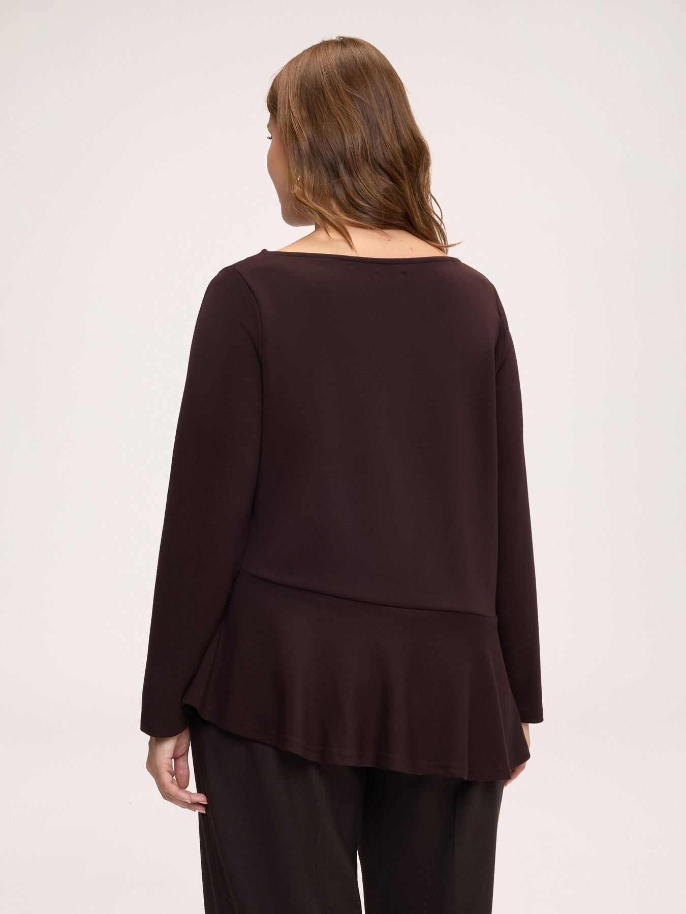 Sweatshirt mit Volant am Saum image number 1