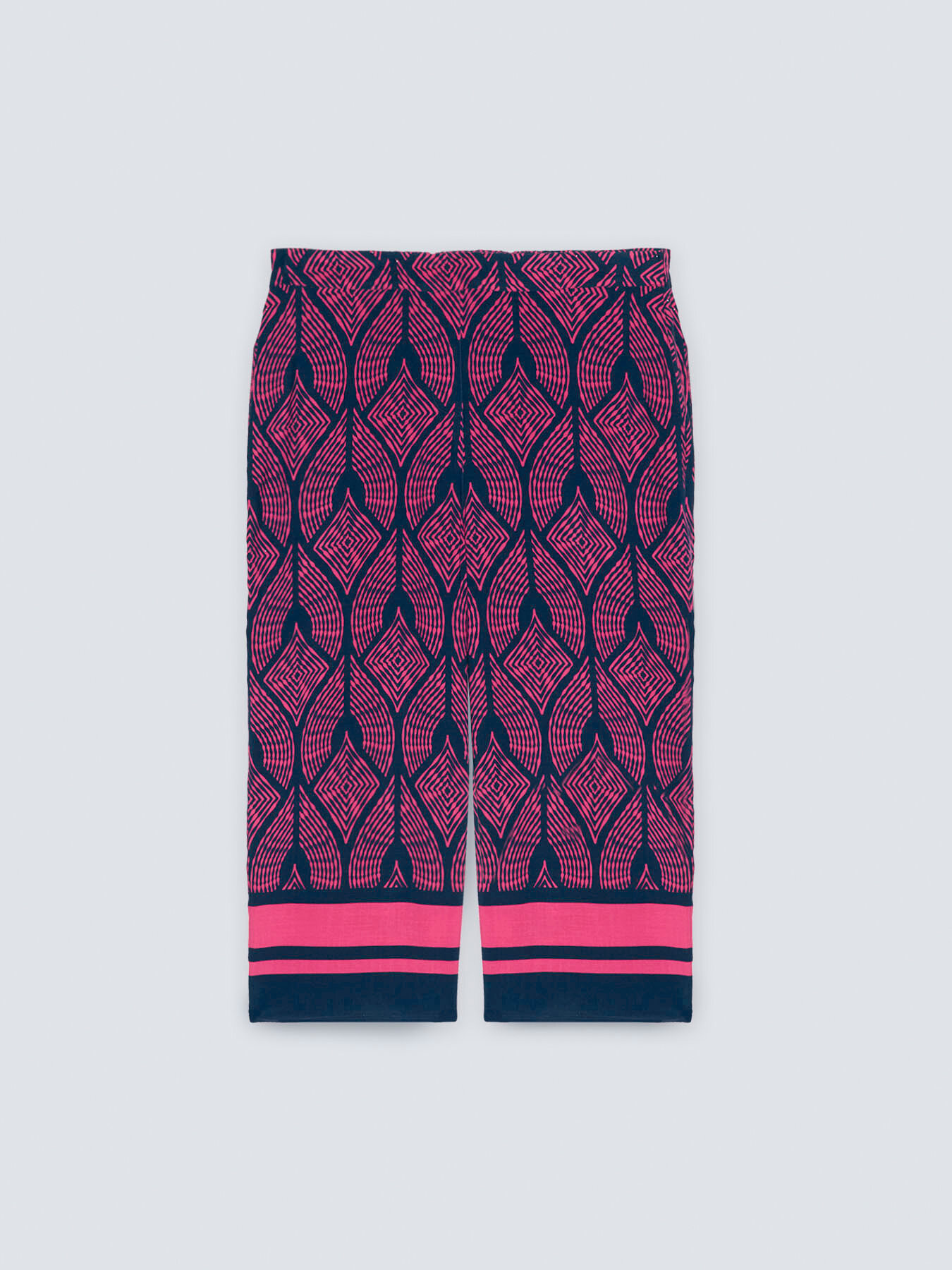 ECOVERO&trade; viscose printed trousers image number 4