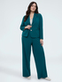 Cropped blazer in stretch fabric image number 2