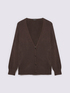 Cardigan in maglia con scollo a V image number 4