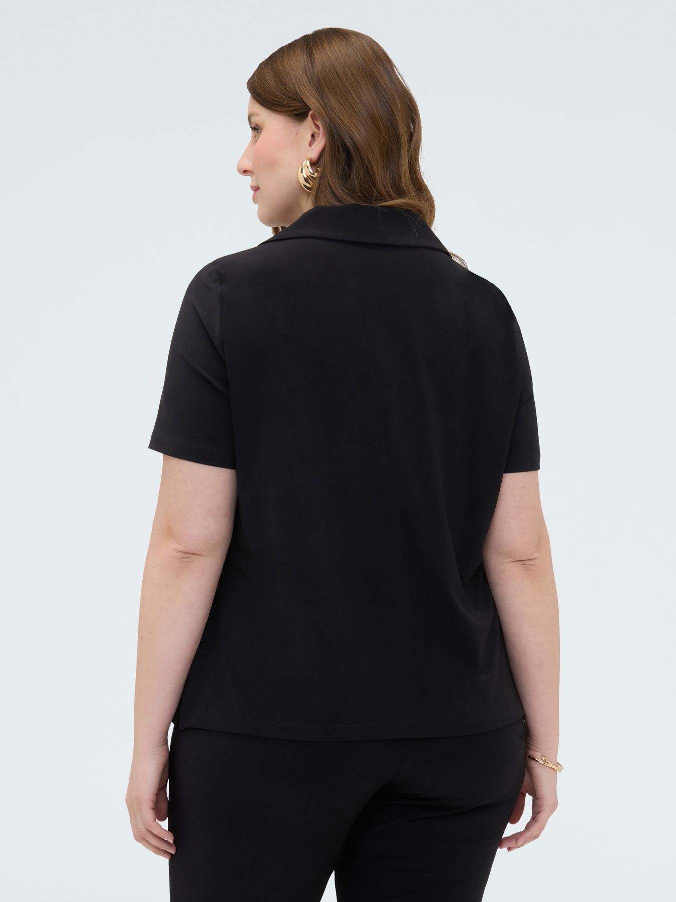 Camiseta de jersey con detalle en el escote image number 1