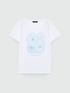 T-shirt con stampa floreale e borchie image number 4