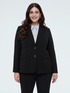 Fitted blazer in stretch fabric image number 0