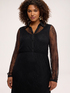 Lace shirtdress with ruffle image number 3