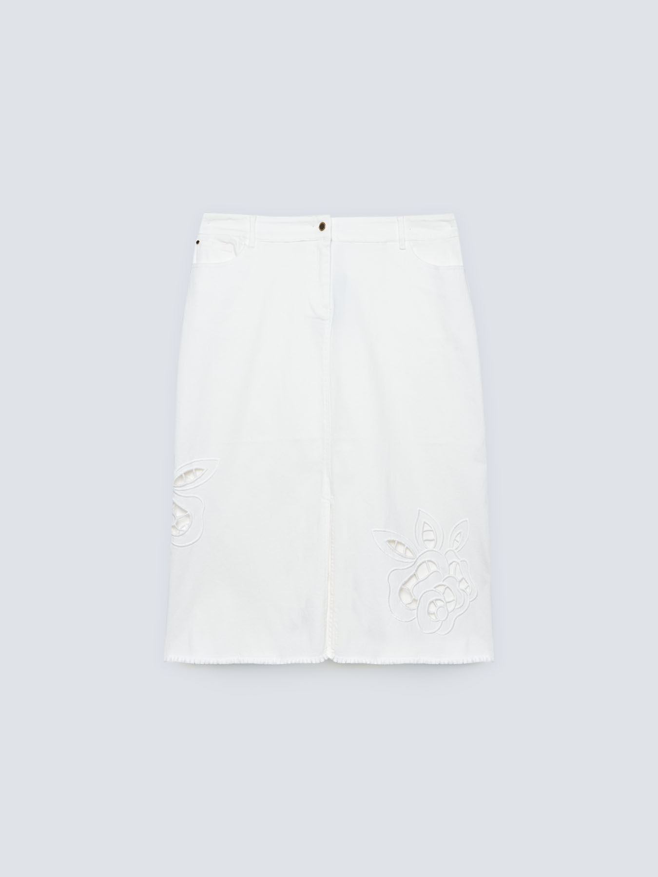 Gonna longuette ricamata image number 4