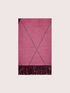 Striped scarf with fringe image number 1
