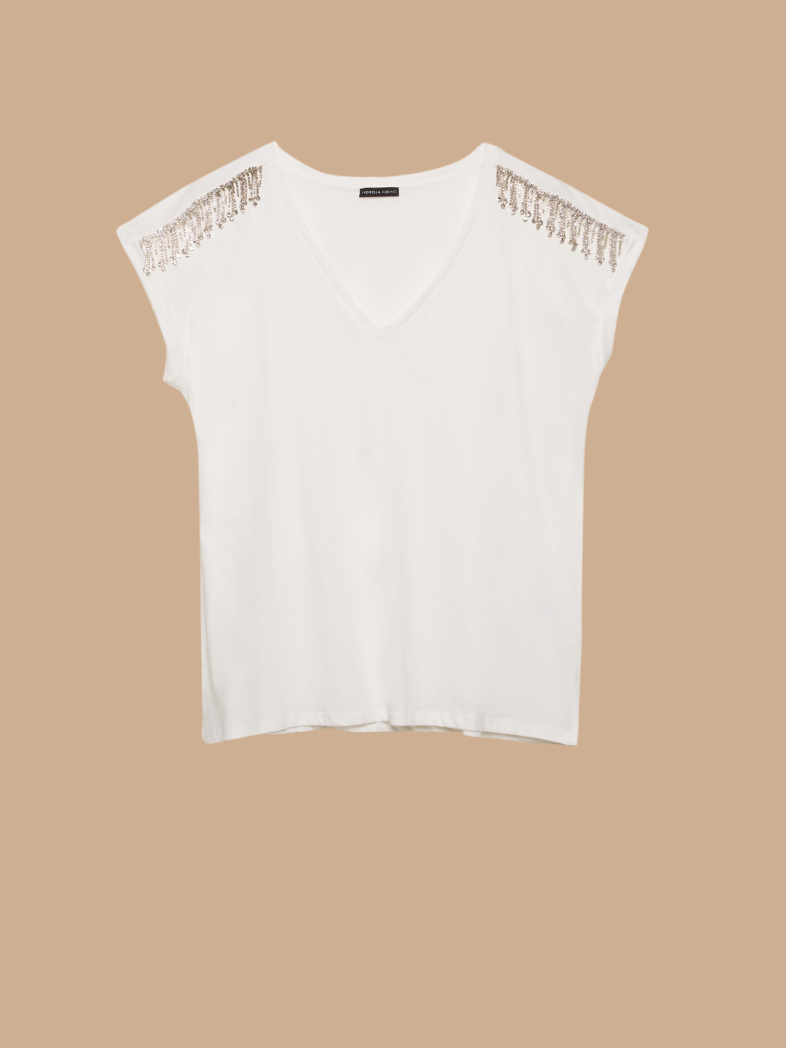 t shirt con frange