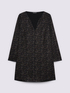 Regular dress with print and V-neck image number 4