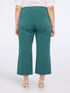 Cropped cotton blend trousers image number 1