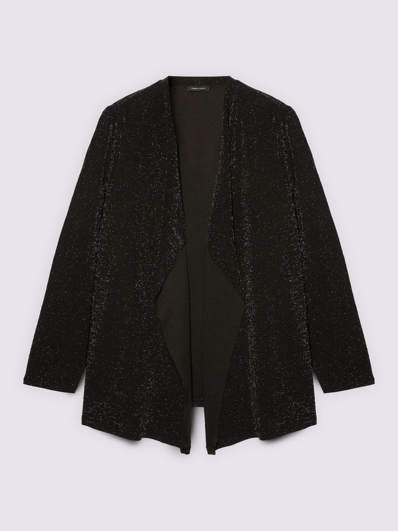 Cardigan ouvert en jersey lurex image number 4