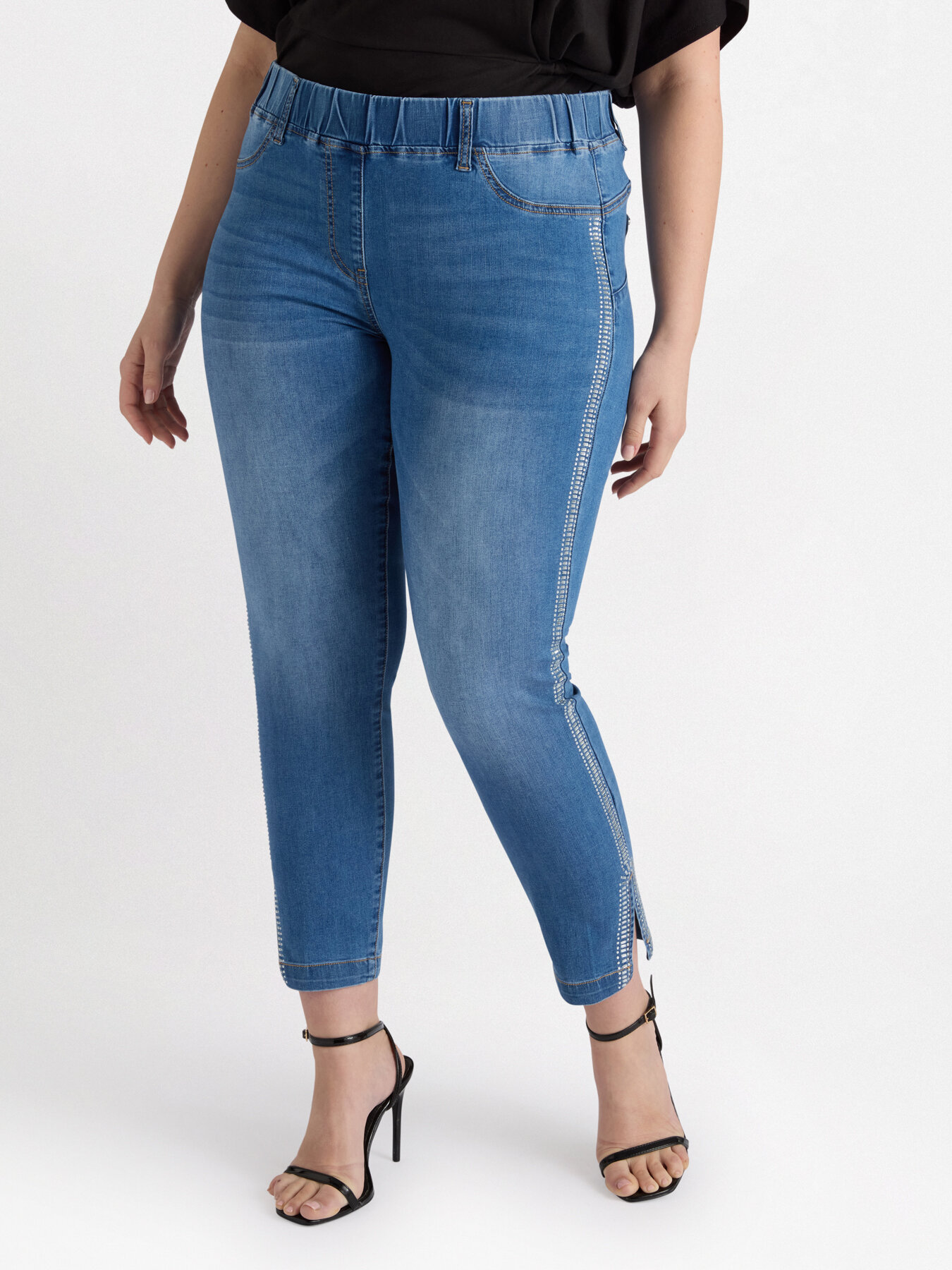 Jeggings mit Stickerei image number 2