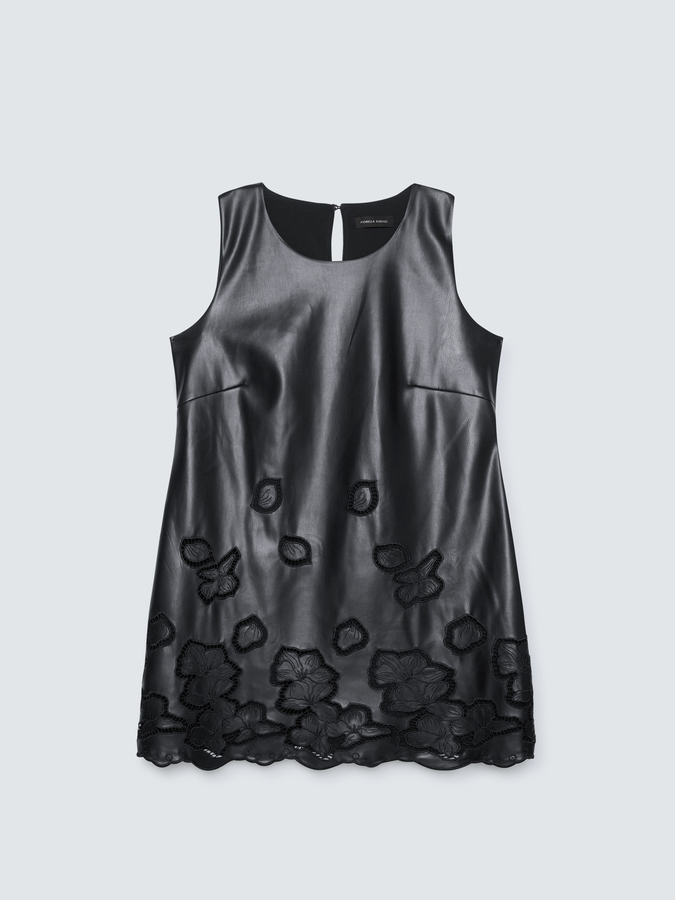 Short dress with floral details image number 5