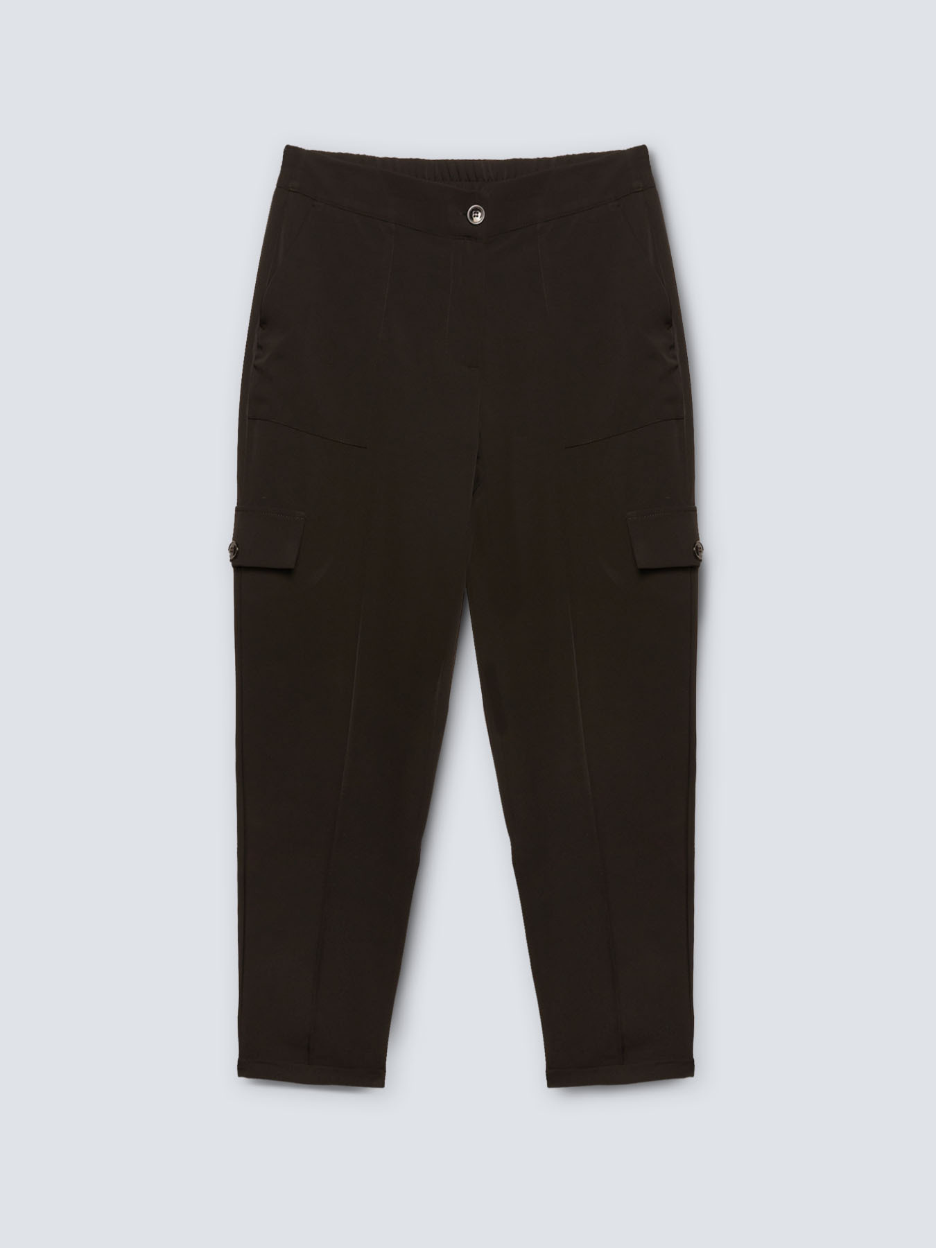 Pantaloni cargo in tessuto fluido image number 4