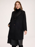 Manteau crois&eacute; en laine m&eacute;lang&eacute;e image number 0