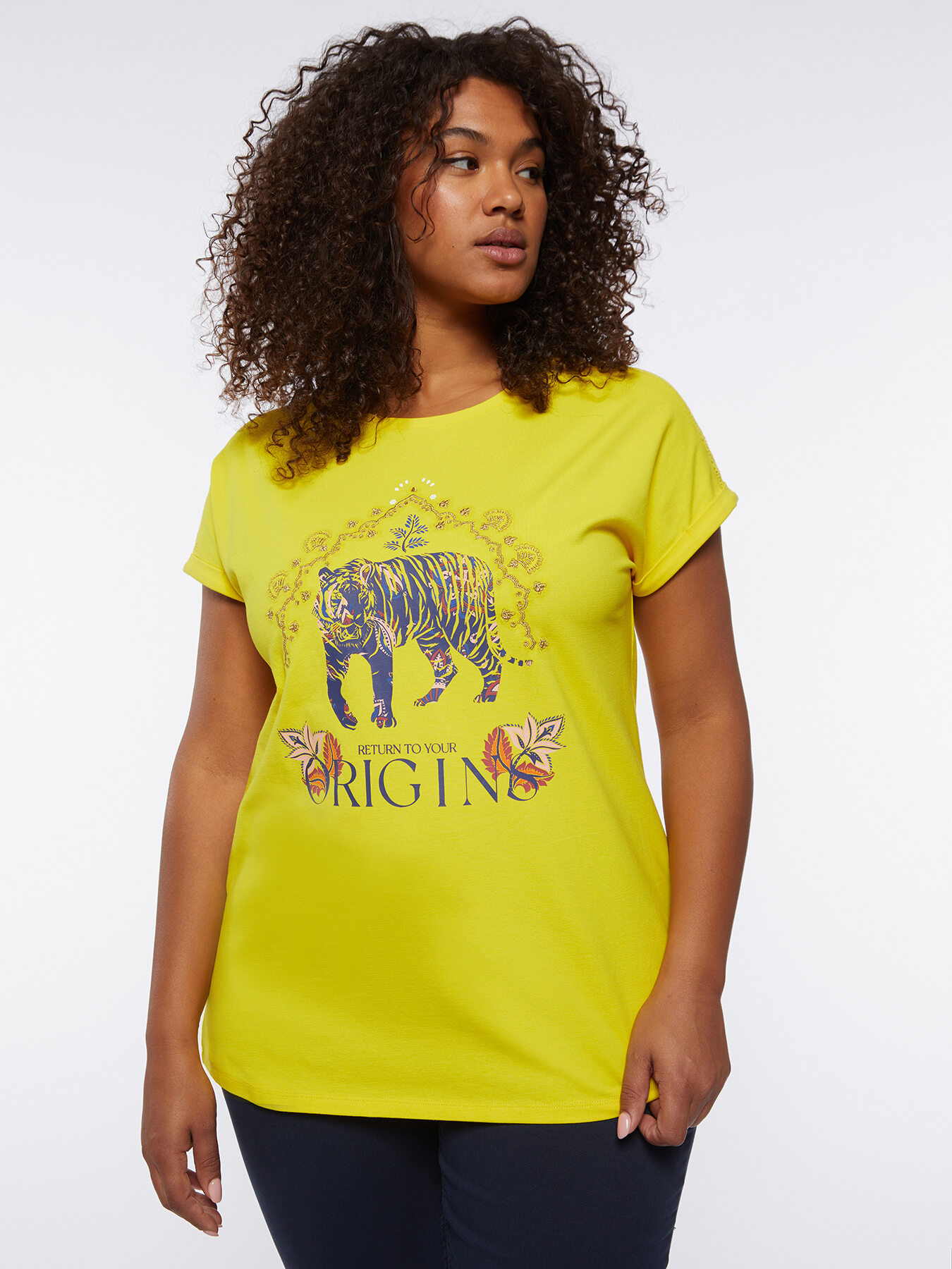 Chulianyouhuo Maglietta Donna Con Maniche 3/4 – Stampa Girasole E Dente Di Leone, Floreale, Vestibilità Ampia, Casual Estiva