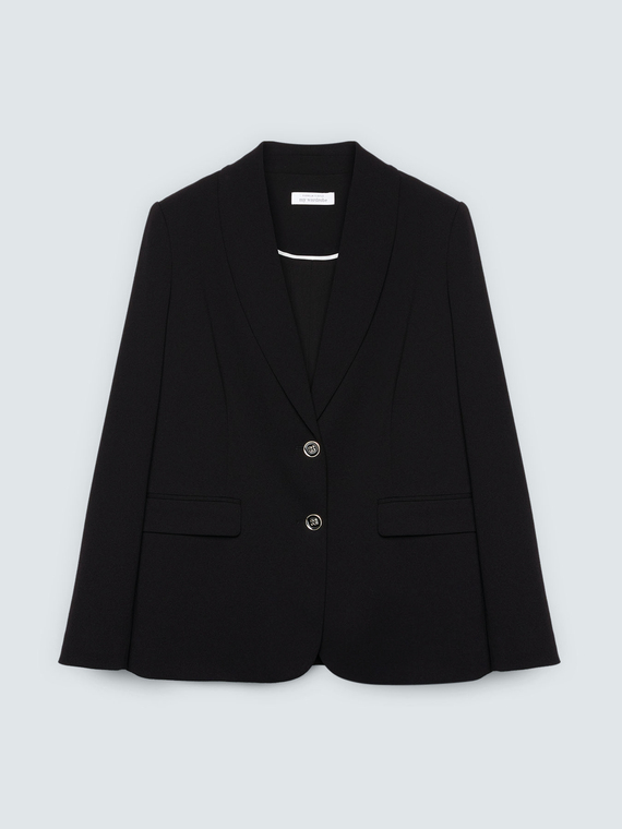 Blazer fitted in tessuto stretch