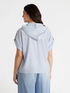 Striped hooded shirt image number 1