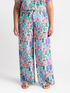 Printed palazzo trousers image number 0