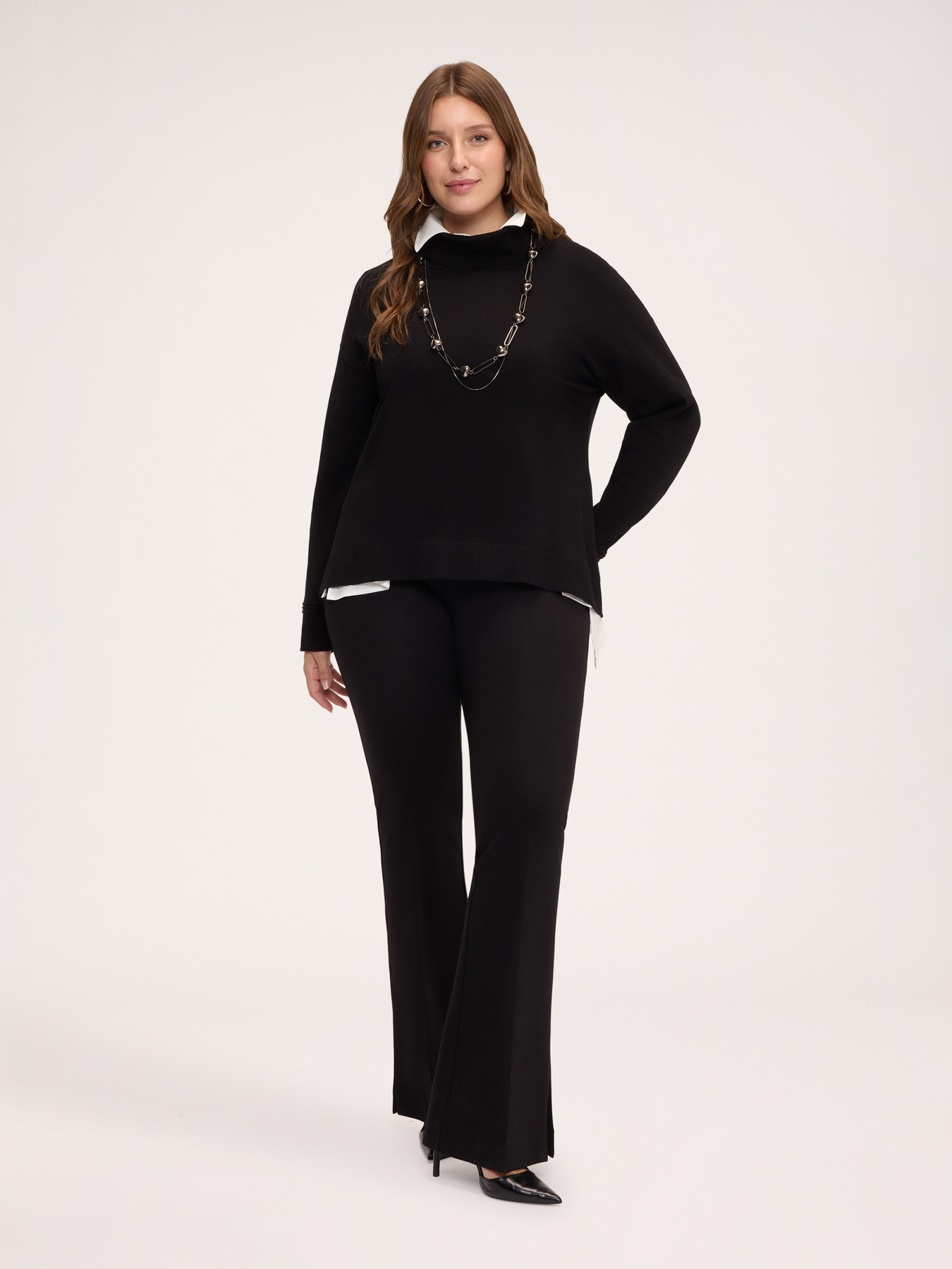 Turtleneck in viscose blend image number 2