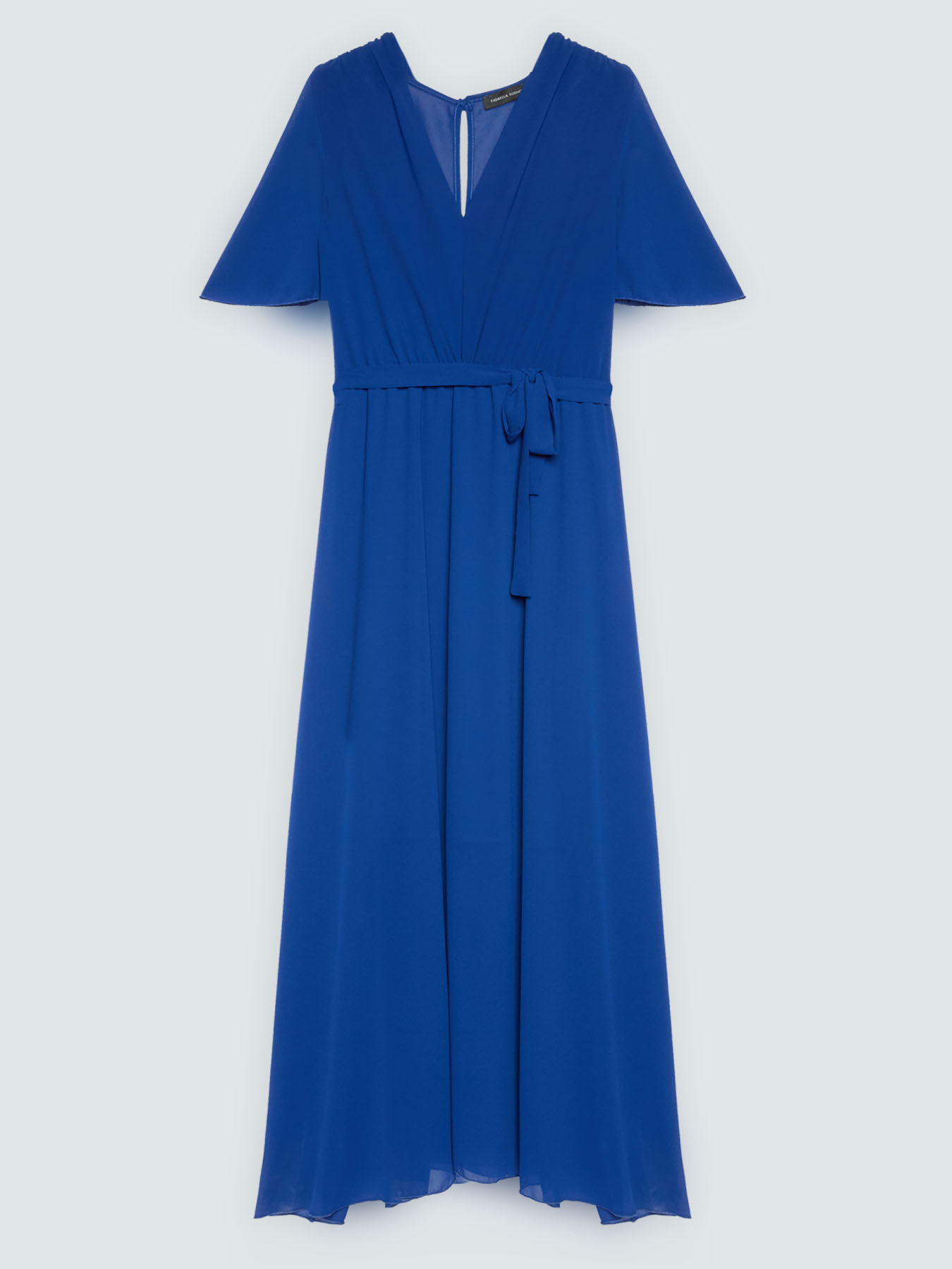 Vestido DREAM en georgette con escote en V image number 4