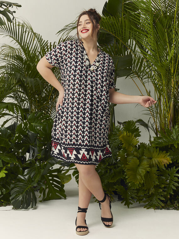 Fiorella Rubino - Vestito midi Donna, Nero Taglia: L (56-58 IT)