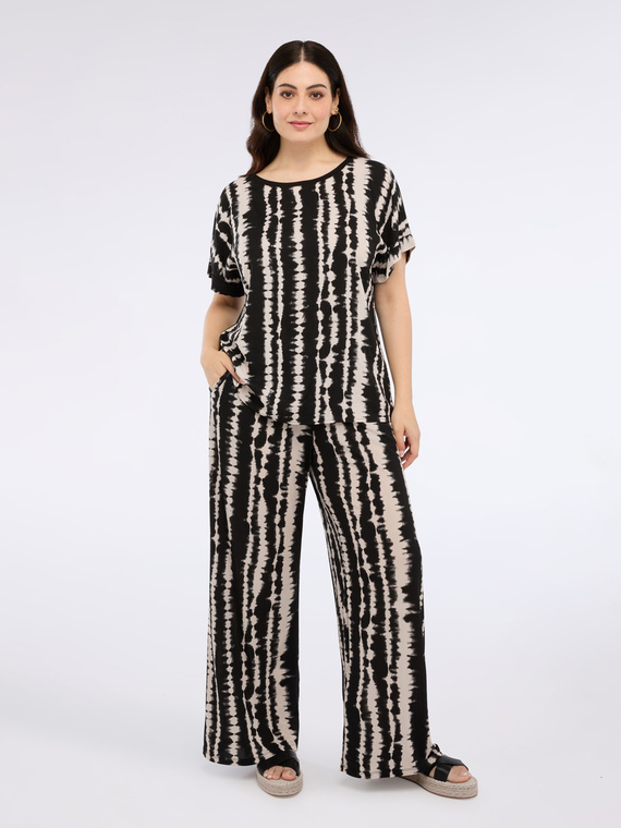 Pantaloni stampa tie dye