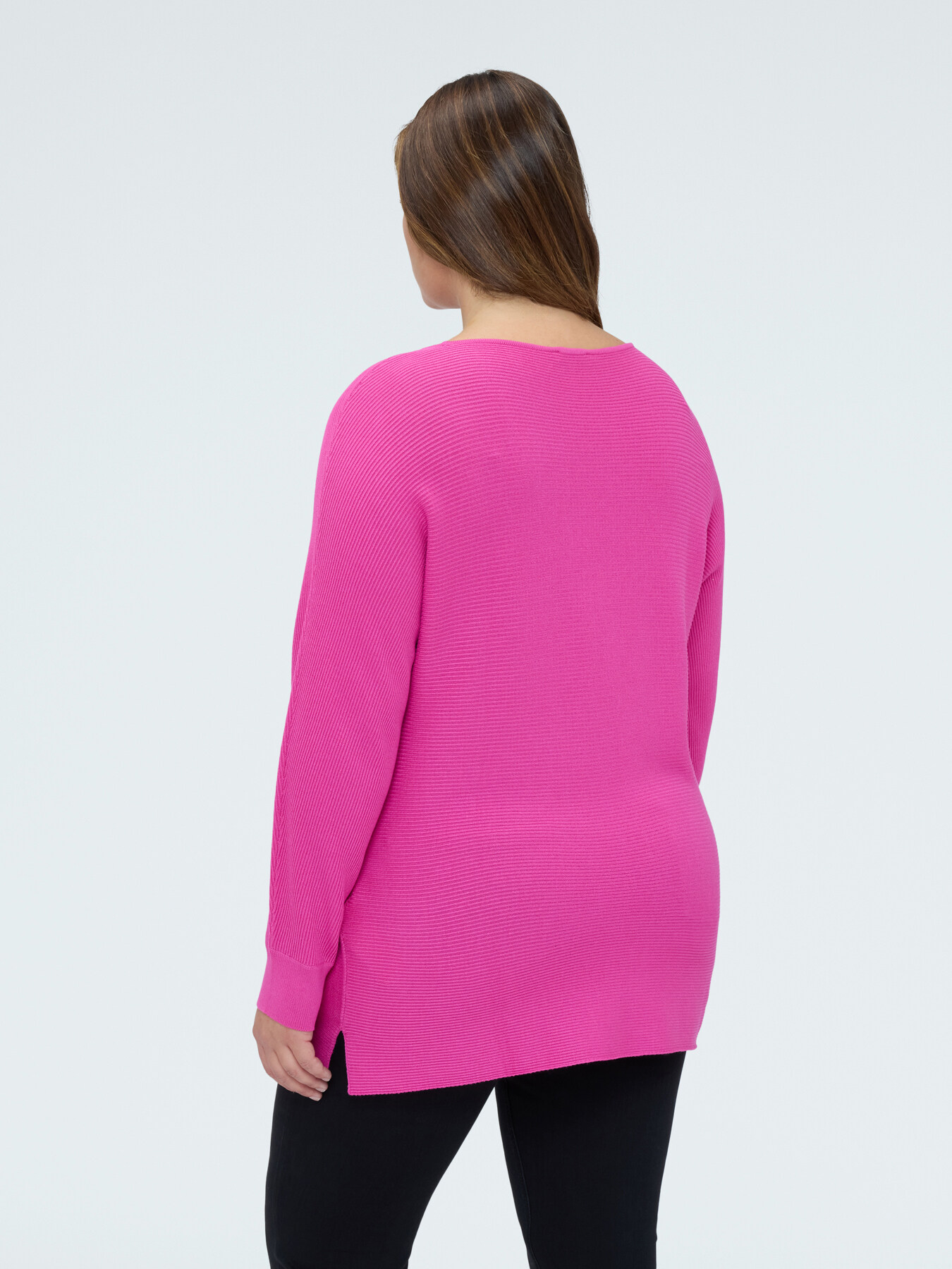 Rippenstrick-Pullover mit Kimono-&Auml;rmeln image number 1
