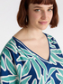 LENZING&trade; ECOVERO&trade; viscose print blouse image number 3