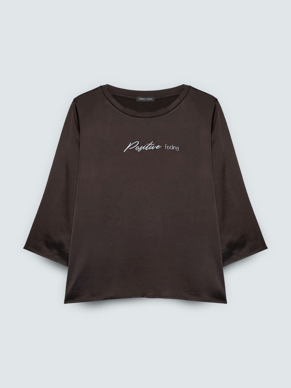 Blouse en satin Positive feeling