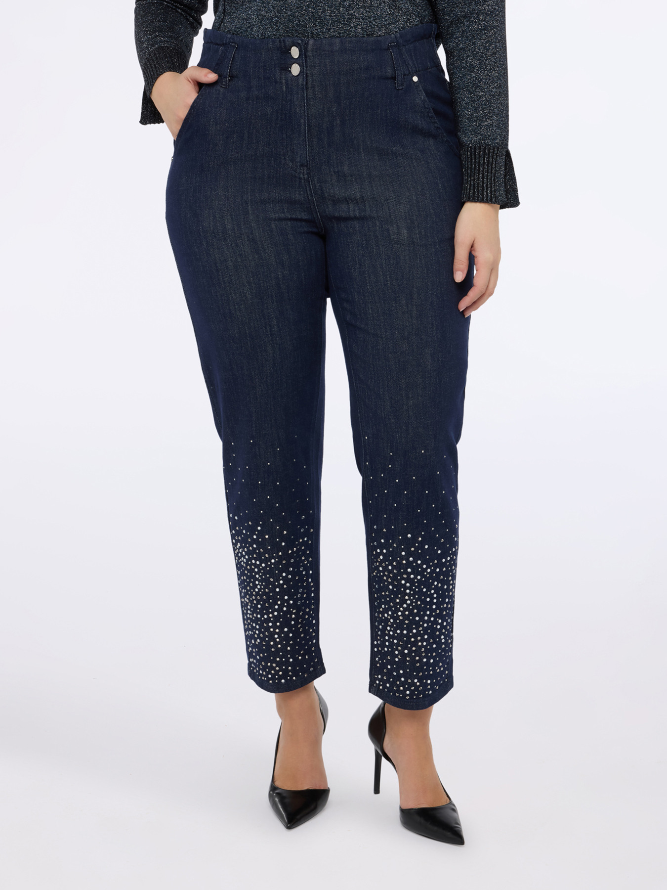 Ballon-Jeans mit leuchtenden Applikationen image number 0